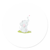 Niedlicher Kleiner Elephant Sticker