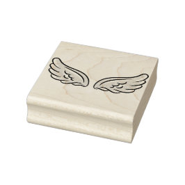 Niedlicher Kleiner Engel-Flügel Gummistempel