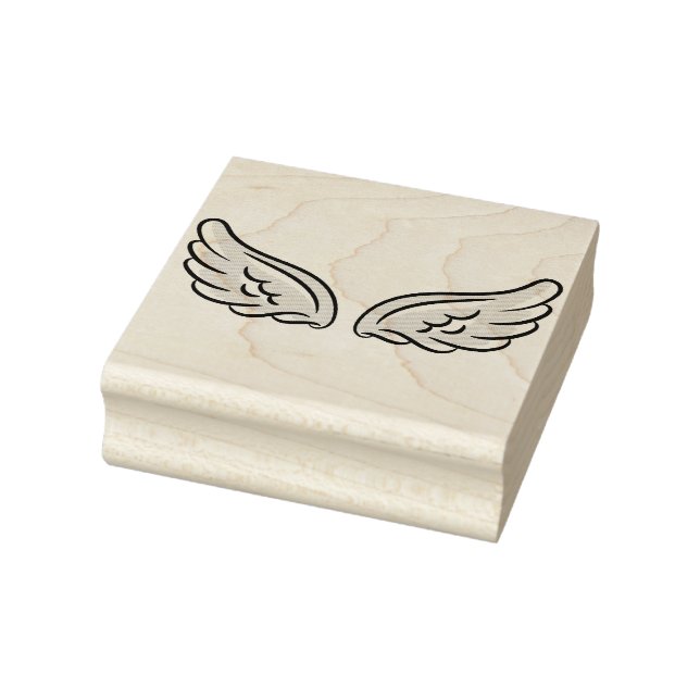 Niedlicher Kleiner Engel-Flügel Gummistempel (Stempel)
