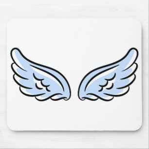 Niedlicher Kleiner Engel-Flügel Mousepad