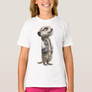 Niedlicher kleiner Erdmännchen-Kinder T-Shirt