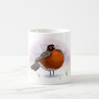 Niedlicher kleiner fetter Robin Kaffeetasse