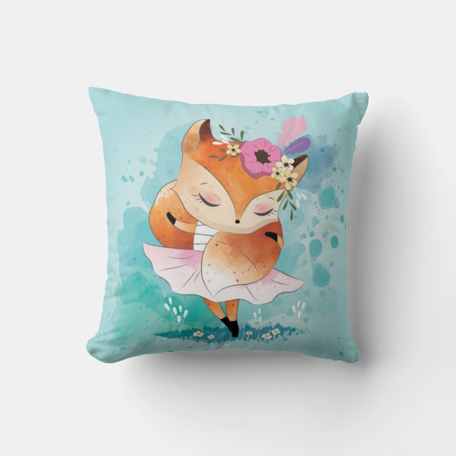 Niedlicher kleiner Fox Kissen (Vorderseite)