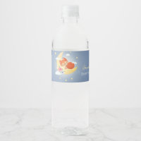 Niedlicher kleiner Fuchs auf der Mond-Babydusche