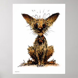 Niedlicher kleiner Hund Poster