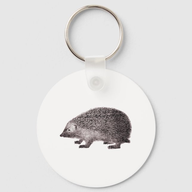 Niedlicher kleiner Igel Schlüsselanhänger (Vorderseite)