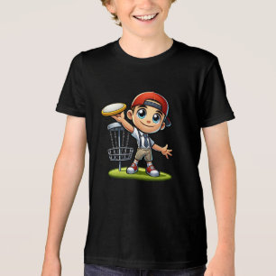 Niedlicher kleiner Junge Golfplatz Tri-Blend Shirt