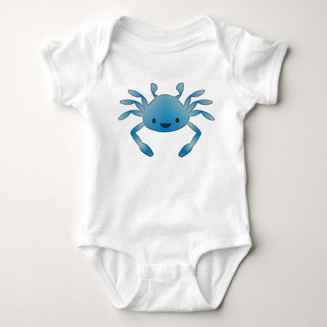 Niedlicher kleiner Krabben-Strampler Baby Strampler (Vorderseite)