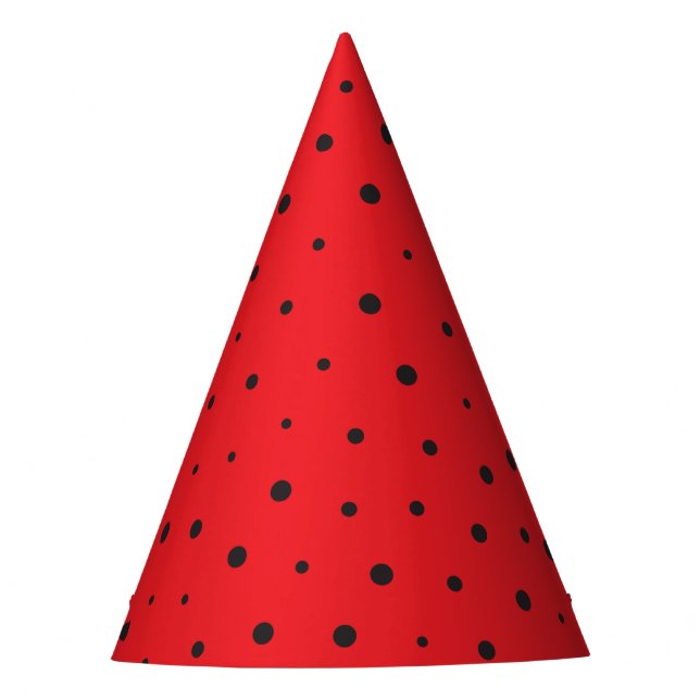 Niedlicher Kleiner Ladybug-Kindergeburtstag Partyhütchen (Vorderseite)