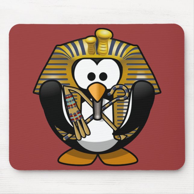 Niedlicher kleiner lebhafter Pharao Penguin Mousepad (Vorne)