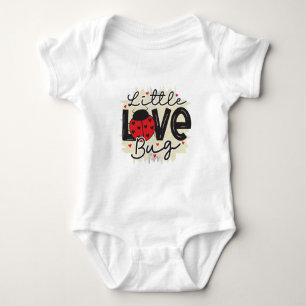 Niedlicher Kleiner Lovebug Valentine Liebe Baby Bo Strampler