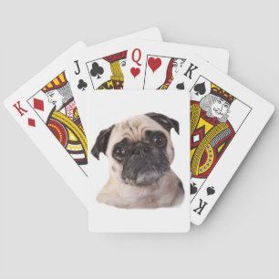 niedlicher kleiner Mopshund Spielkarten