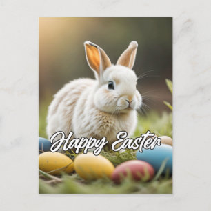 Niedlicher kleiner Osterhase Postkarte