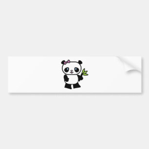 niedlicher kleiner Panda Autoaufkleber