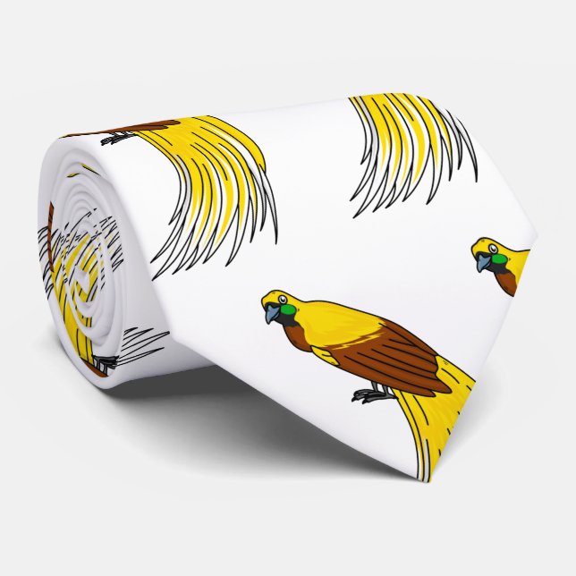 Niedlicher kleiner Paradiesvogel Krawatte (Gerollt)