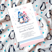 Niedlicher kleiner Pinguin, er oder sie Winter Gen
