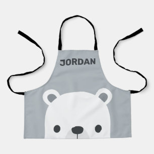 Niedlicher kleiner Polarbär mit Personalisiertem Schürze
