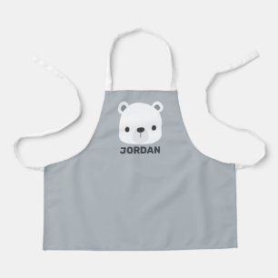 Niedlicher kleiner Polarbär mit Personalisiertem  Schürze