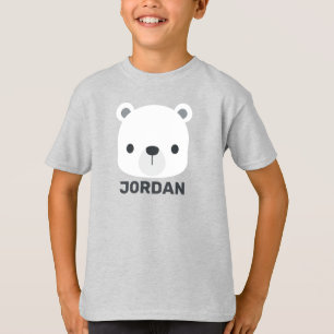 Niedlicher kleiner Polarbär mit Personalisiertem T-Shirt