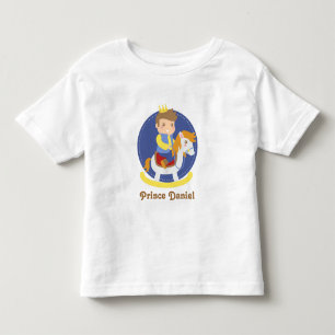Niedlicher Kleiner Prinz auf Rockpferd, für Jungen Kleinkind T-shirt