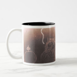 Niedlicher kleiner Puffsack Typ und Blitz Zweifarbige Tasse