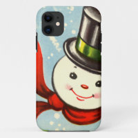 Niedlicher kleiner Retro Snowman