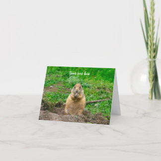 Niedlicher kleiner schwarzer Peilhund Dankeskarte