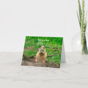 Niedlicher kleiner schwarzer Peilhund Dankeskarte