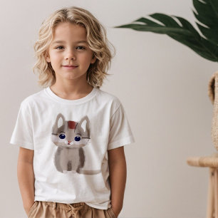 Niedlicher kleiner simpler Kätzchen T-Shirt