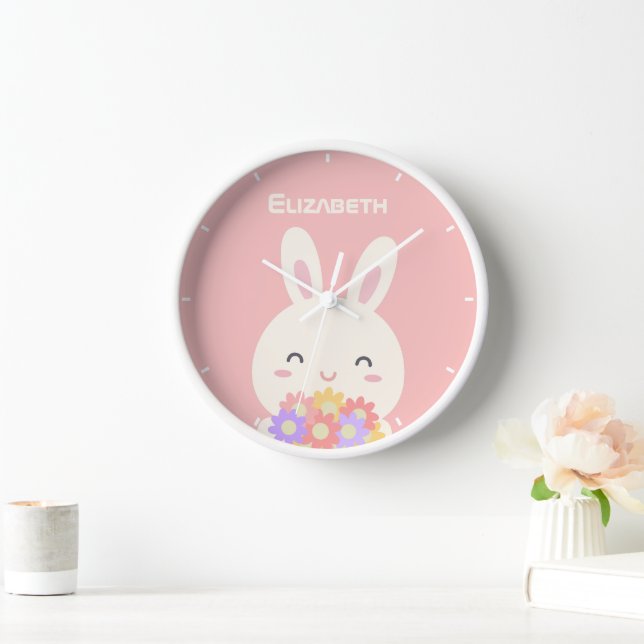 Niedlicher kleiner, sonniger Cartoon & Blume für M Uhr (Zuhause)