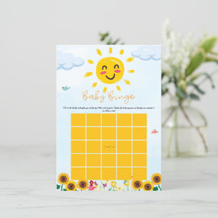 Niedlicher kleiner Strahl von Sunshine Baby Bingo Einladung