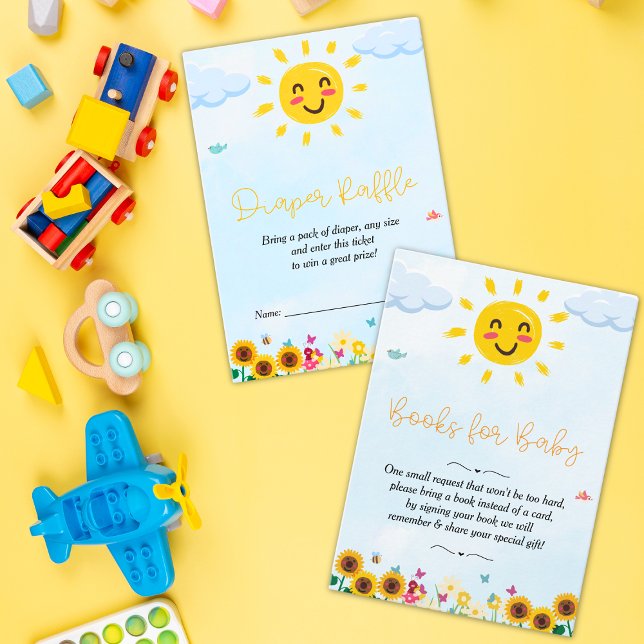 Niedlicher kleiner Strahl von Sunshine Baby Shower Begleitkarte (Von Creator hochgeladen)