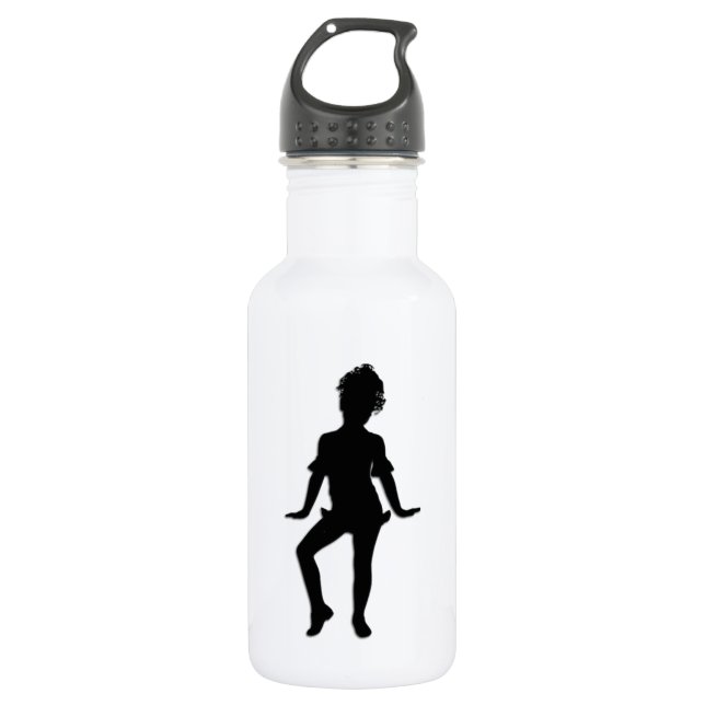 Niedlicher kleiner Tänzer Edelstahlflasche (Vorderseite)