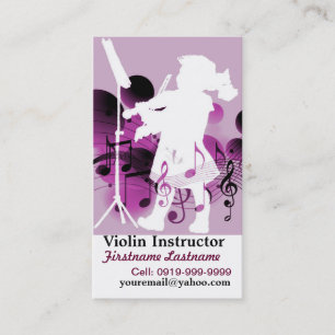 Niedlicher kleiner Violinist Visitenkarte