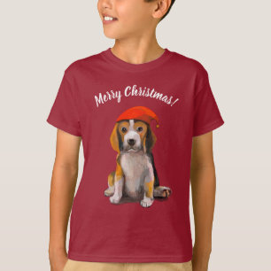 Niedlicher Kleiner Weihnachts-Beagle T - Shirt