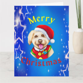 Niedlicher kleiner Weihnachtsmann Frohe Weihnachte Karte