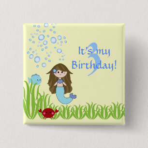 Niedlicher Knopf pinback der Geburtstag des Button