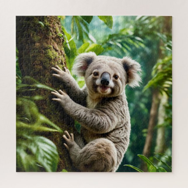 Niedlicher Koala-Bär auf einem Baum (Vertikal)