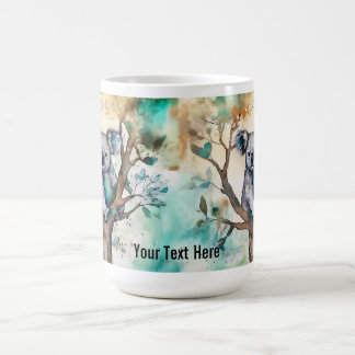 Niedlicher Koala-Bär-Becher im Baum – Personalisie Kaffeetasse