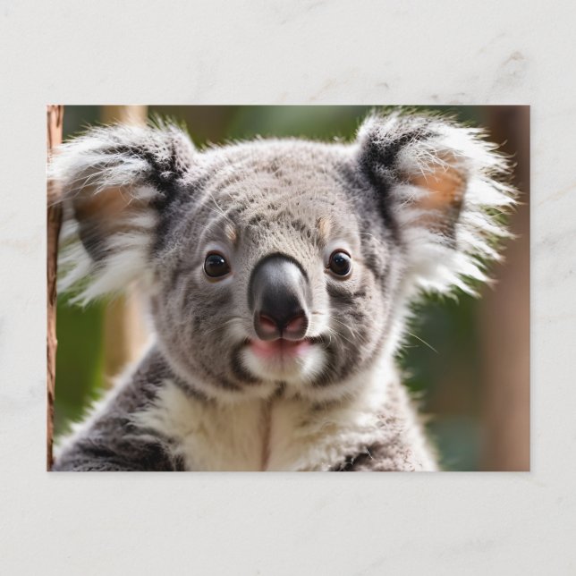 Niedlicher Koala-Bär Feiertagspostkarte (Vorderseite)