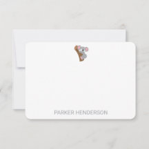 Niedlicher Koala Bär Personalisiert Kids Stationie