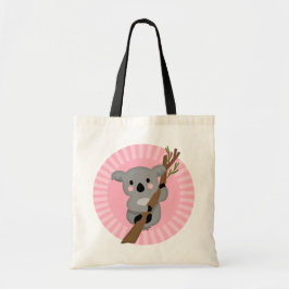 Niedlicher Koala Bär - Rosa Graue Girl Tragetasche
