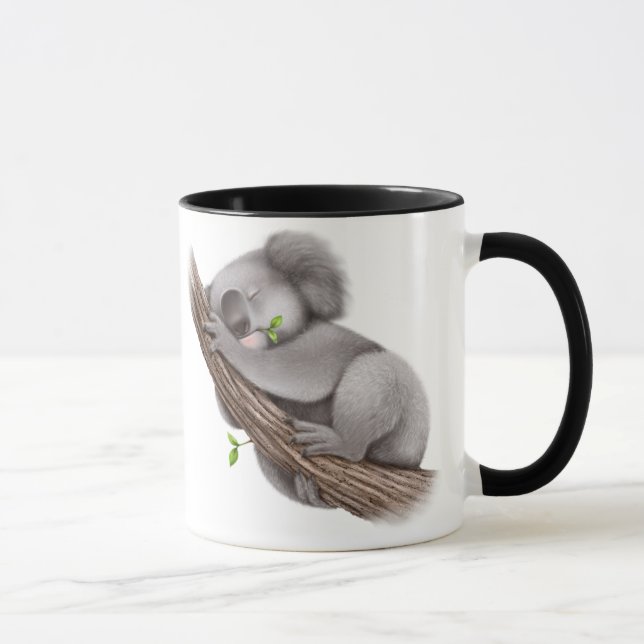 Niedlicher Koala-Bär Schlafen Tasse (Rechts)