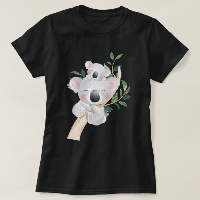 Niedlicher Koala-Bär  T-Shirt (Design vorne)
