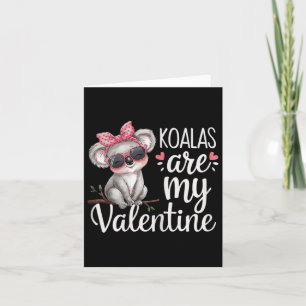 Niedlicher Koala Bär Valentine Design Koalas sind Karte