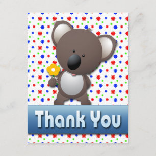NIEDLICHER KOALA DANKEN IHNEN ANMERKUNGS-KARTE DANKESKARTE