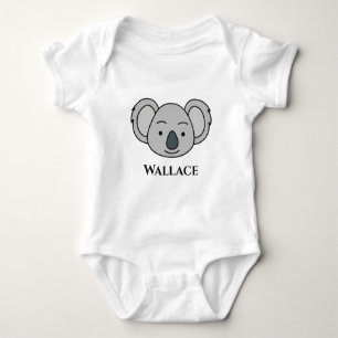 Niedlicher Koala Einzigartiger Junge Personalisier Baby Strampler