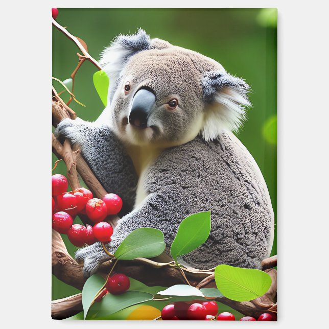 Niedlicher Koala-Hintergrundmagnet Magnet (Vorderseite)