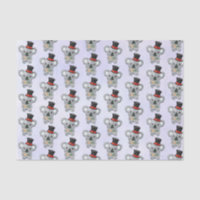 Niedlicher Koala in einem schwarzen Top Hat