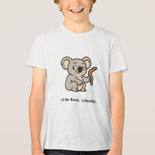 Niedlicher Koala mit Bumerang Tri-Blend Shirt